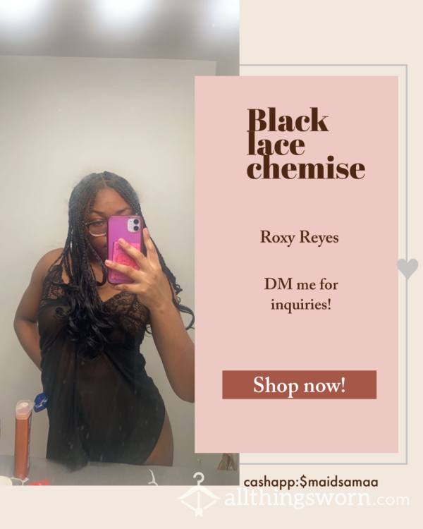 Sexy Black Chemise
