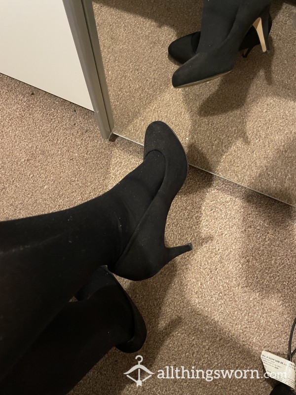 Sexy Black High Heel Office Work Shoes 👠