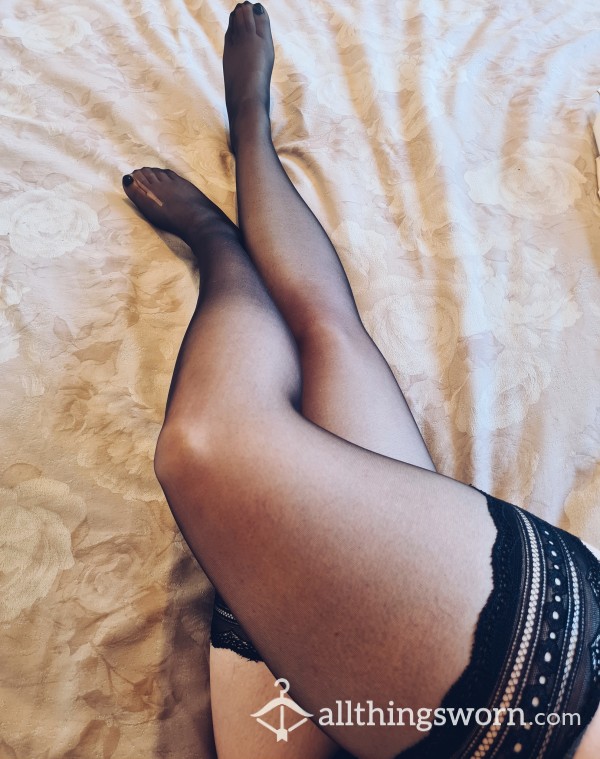 Sexy Black Hold Ups Used In A Lot Of My Videos. Ladder On One Toe. Priced To Sell