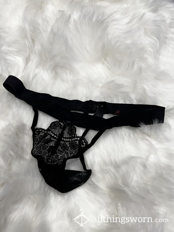 Sexy Black Lace G-string