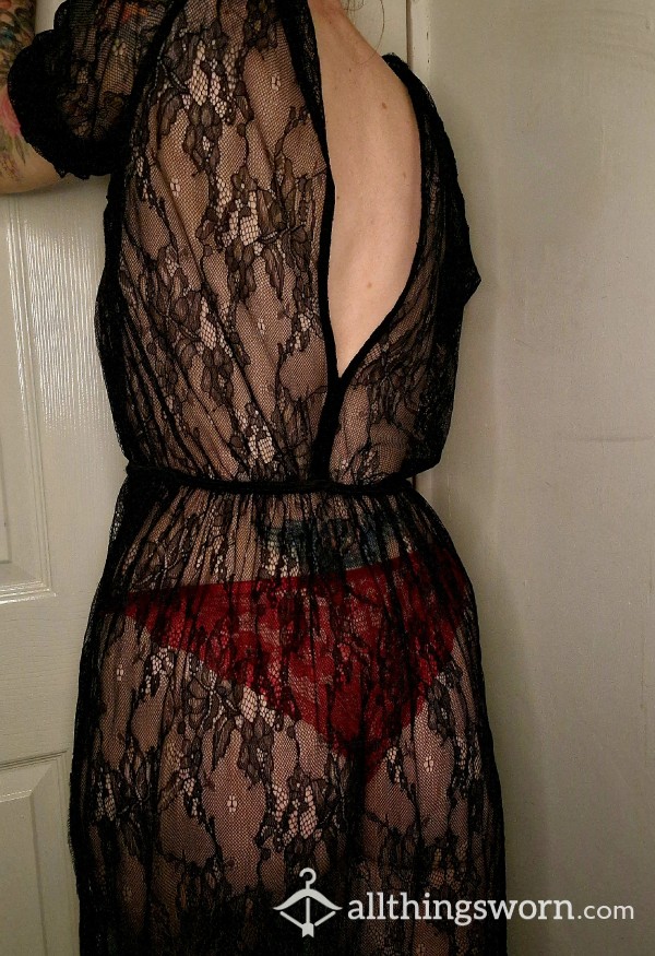 Sexy Black Lacey Dress