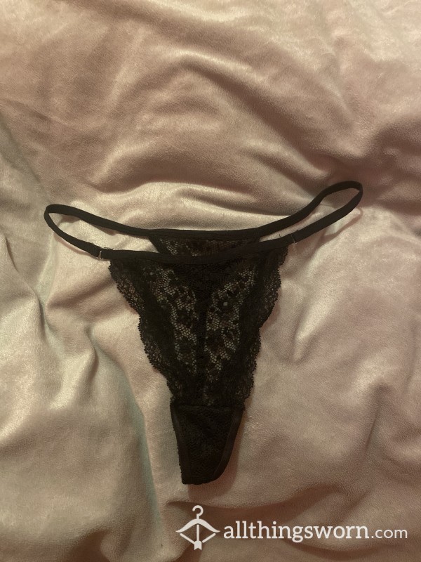 Sexy Black Lacy Thong
