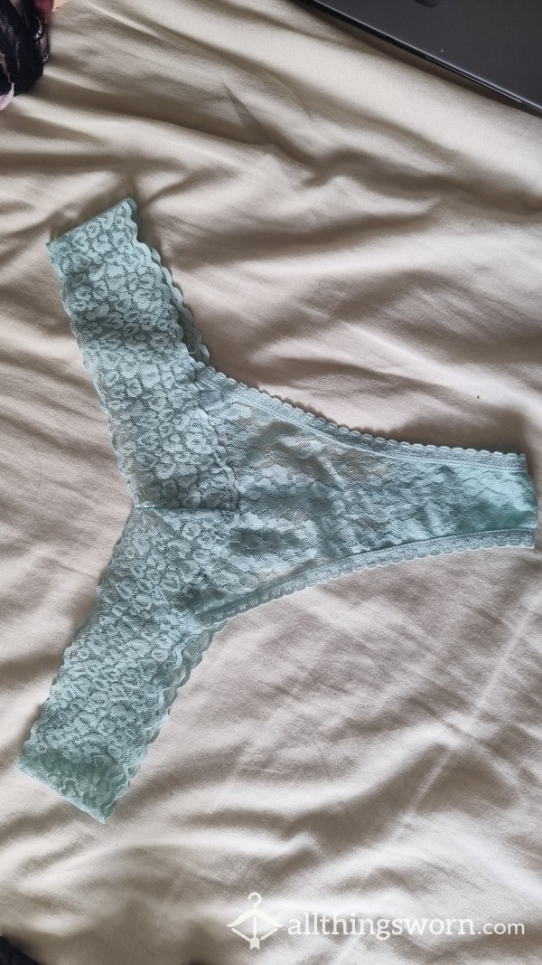Sexy Blue Lace Thong 24hr Wear 2-4-£35