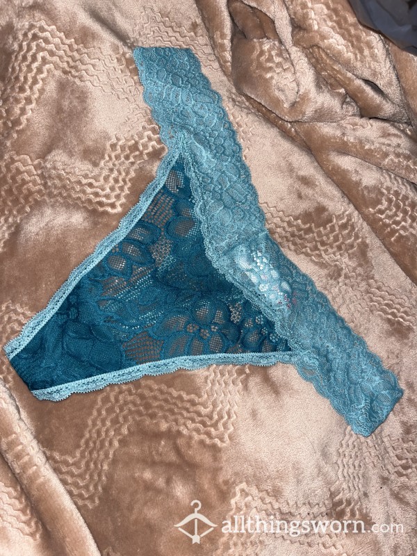 Sexy Blue Lace Thong