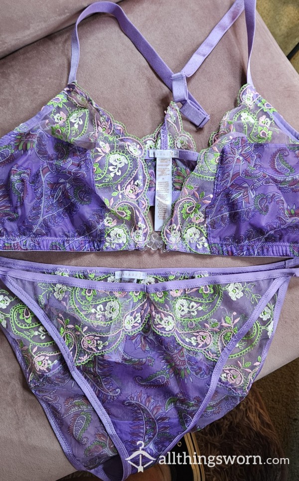 Sexy Bralette And Panty Set/Size 3X. Perfect For Big Boy Dress Up Time 😉