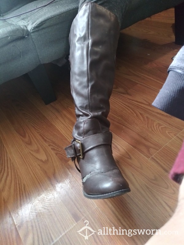 Sexy Brown Well- Worn Boots