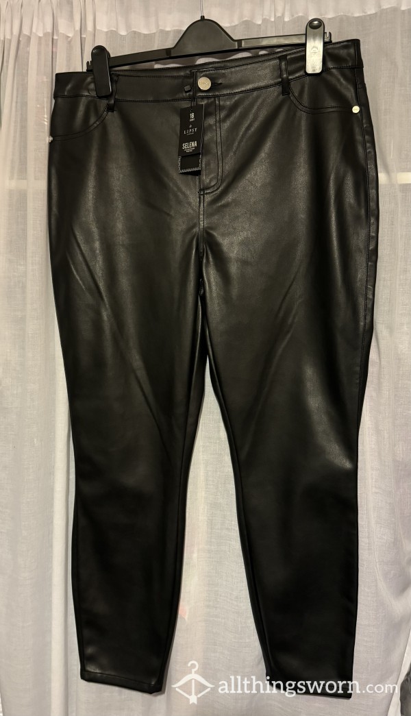 Sexy Faux Leather Trousers