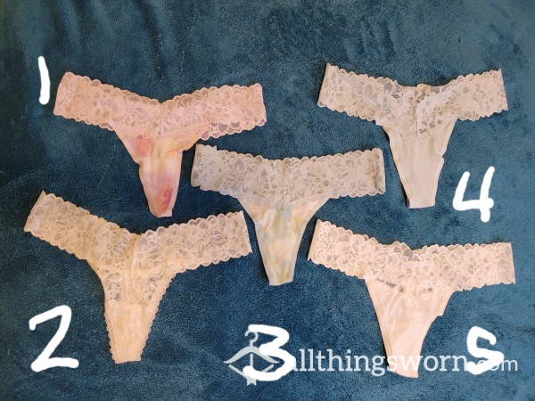 Sexy Fragrant Nasty Thongs: Cotton & Lace