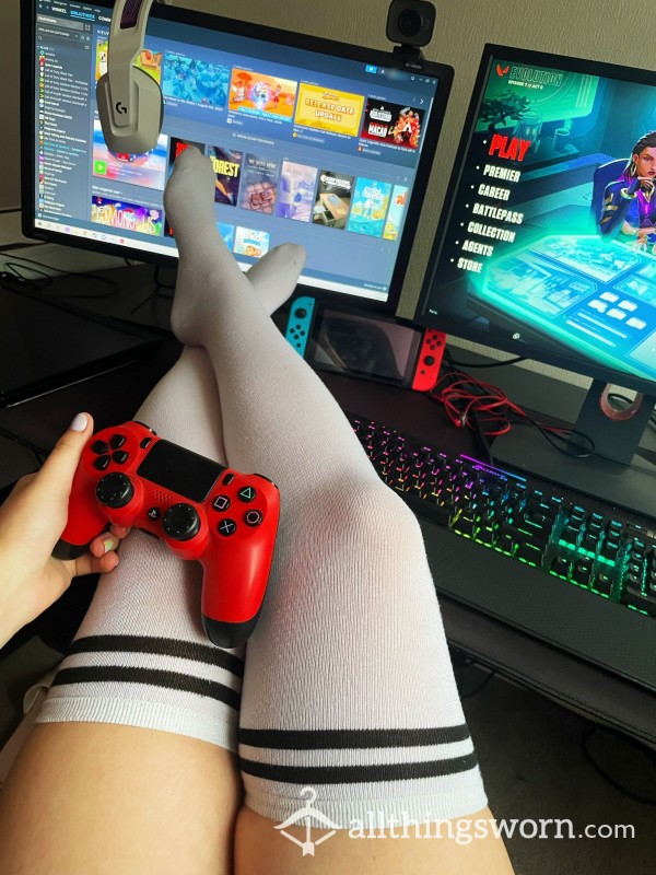 Sexy Gamer Thigh High Socks