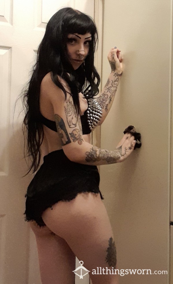 Sexy Gothic Lacey Bed Shorts