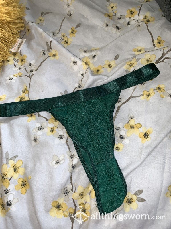 Sexy Green Lace Thong