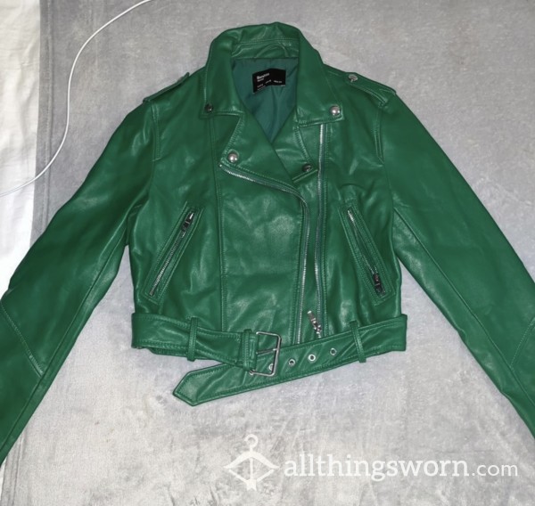 Sexy Green Leather Jacket💶