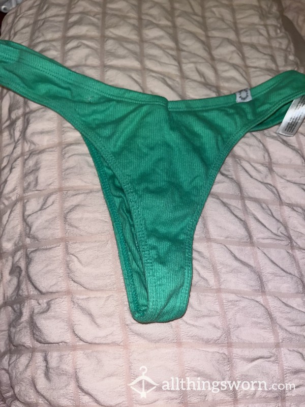 Sexy Green Worn Thong