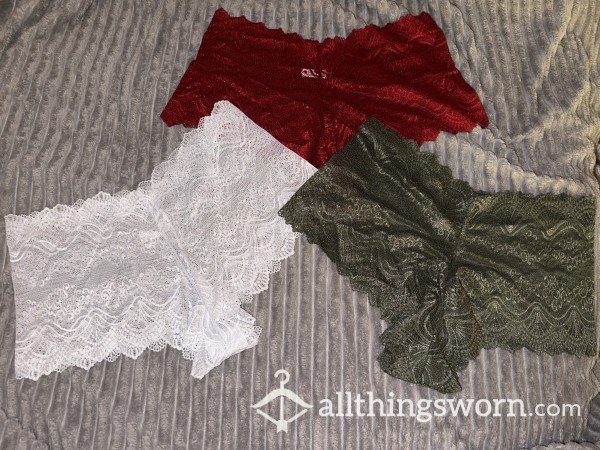 Sexy Lace Boxers - Choose Your Colour