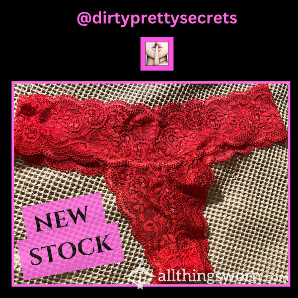 Sexy Lacy Red G String For Custom Wear 🩷💞🩷