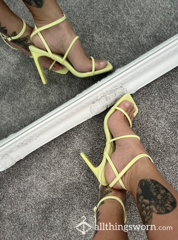 Sexy Lime Green Strappy Heels.