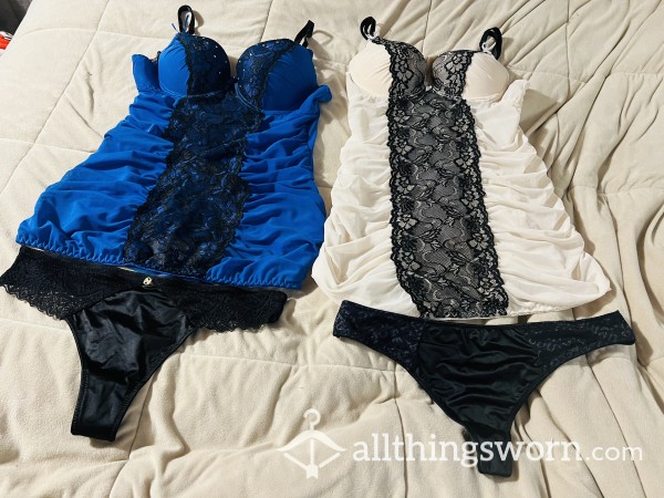Sexy Lingerie, Top And Thong Size L XL Pick Your Set