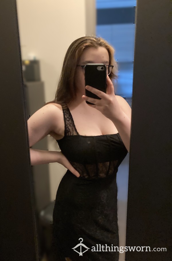Sexy Little Black Lace Dress
