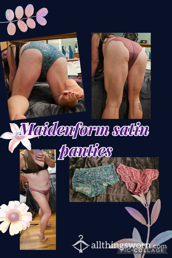 Sexy Maidenform Panties Satin Soft