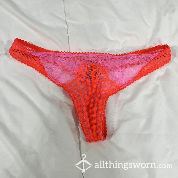 🎀Sexy Neon Thong-Cotton Gusset
