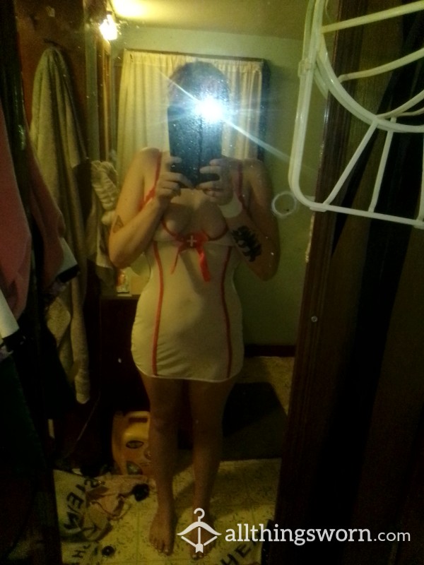 Sexy Nurse Lingerie Dress & Panties Set