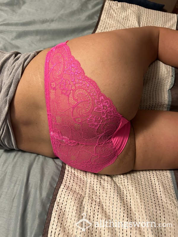 Sexy Pink Lace Panties!