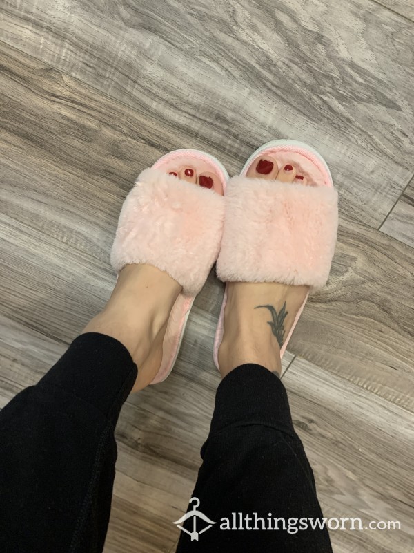 Sexy Pink Stinky And Sweaty Slippers