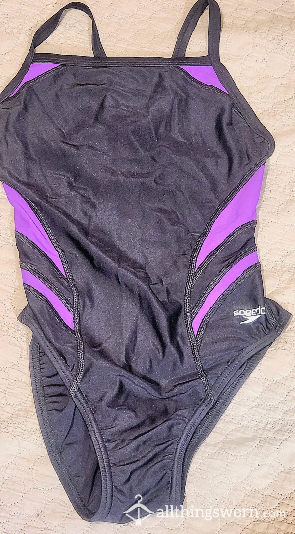 Sexy Purple Speedo Competition Swimsuit