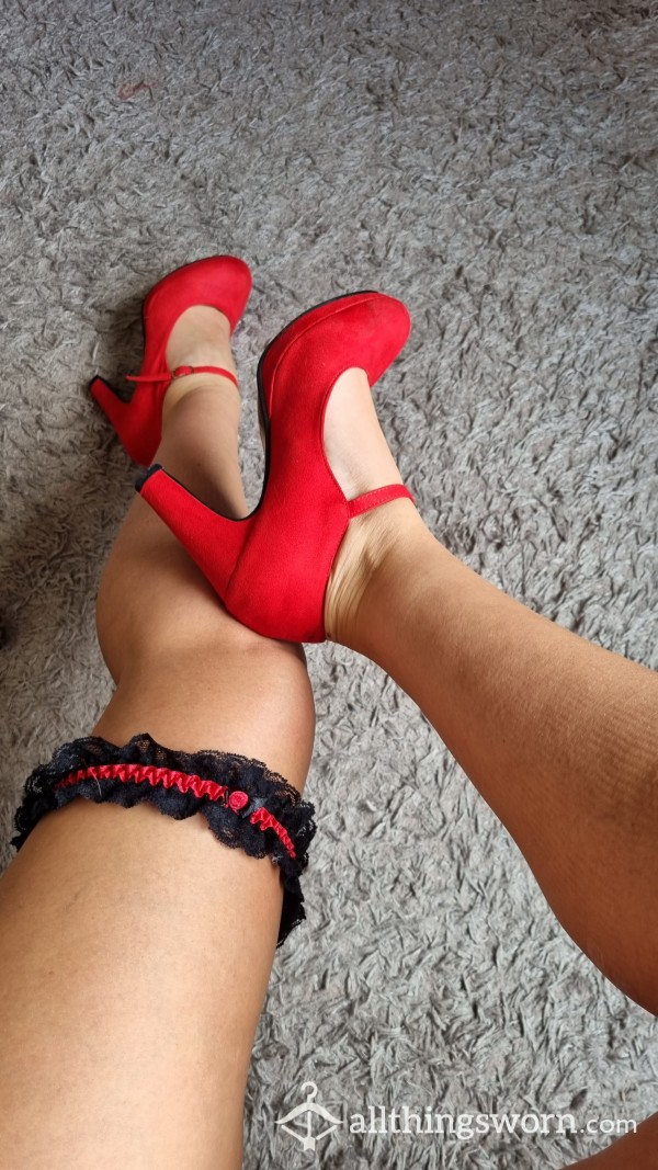 Sexy Red Dolly Shoes Heels