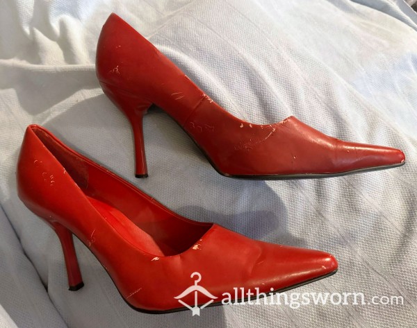 Sexy Red High Heels From New Look, Size 8