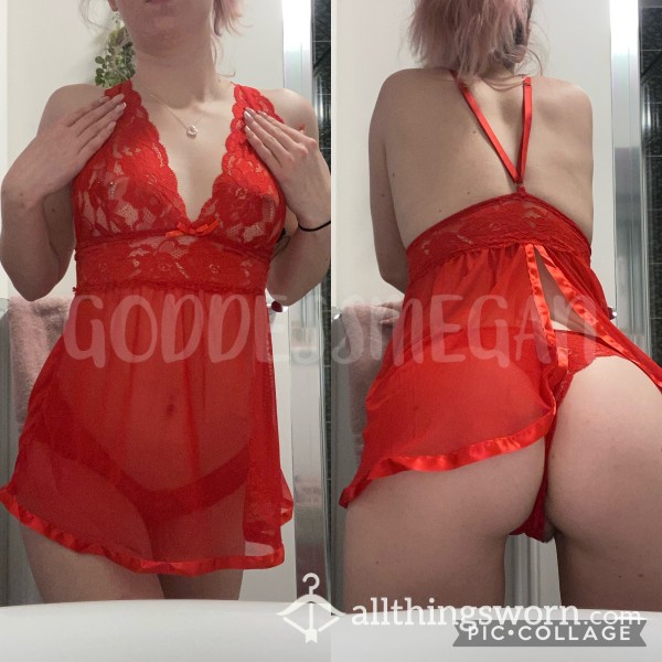 Sexy Red Lingerie 🔥