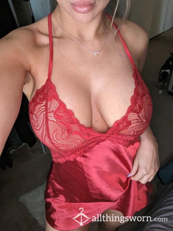 Sexy Red Lingerie Dress