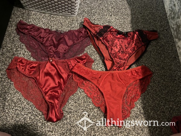 Sexy Red Pantie Selection ❤️