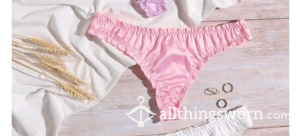 Sexy Pink Satin Panties
