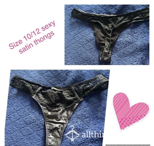 Sexy Satin Thongs…
