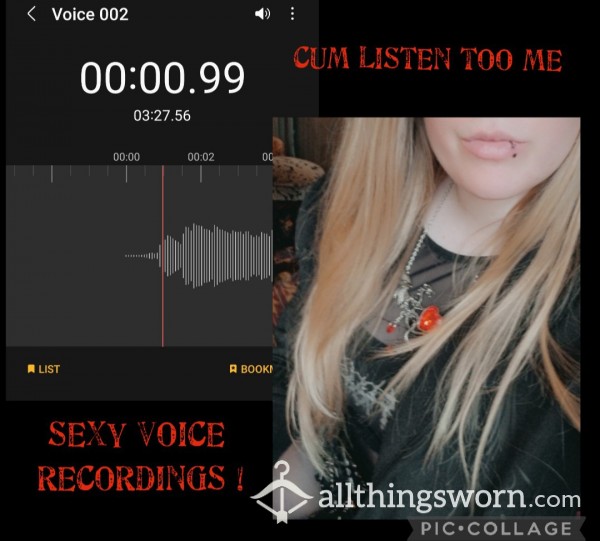 💋💦 Sexy, Sensual Voice Recordings! 💦💋