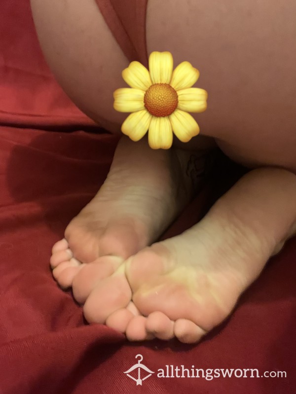 Sexy Soles And An Orange Thong