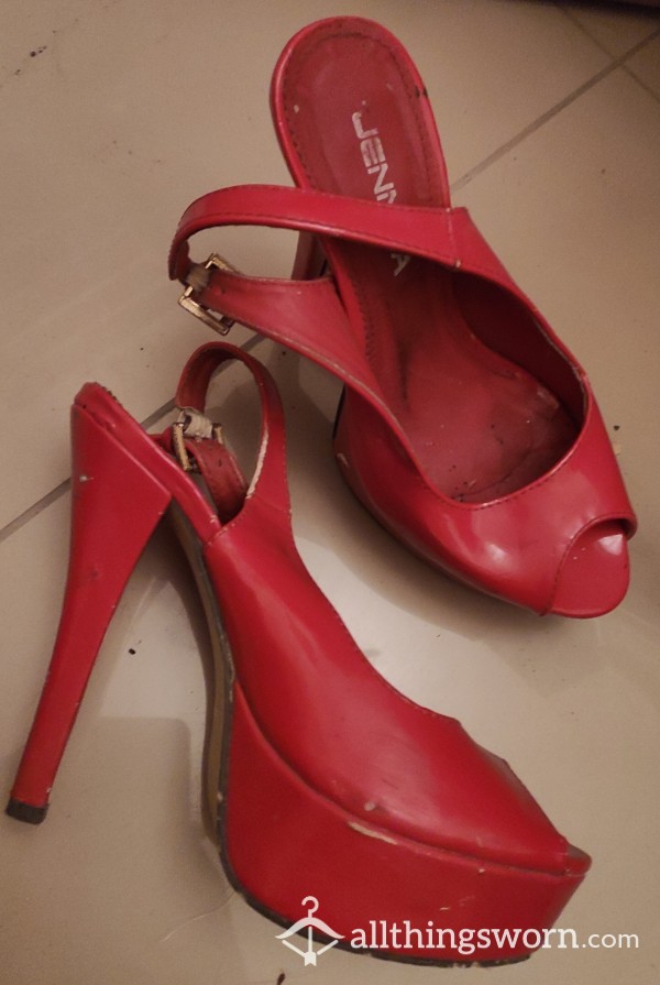 Price Reduced! Sexy Super High Heels Red Sandals 🔥🔥🔥