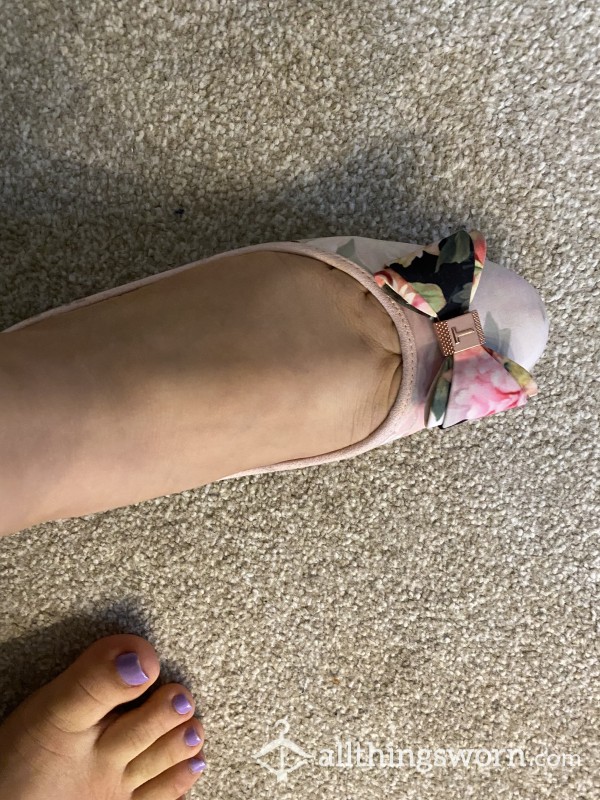 Sexy Ted Baker Flats Worn And Smelly