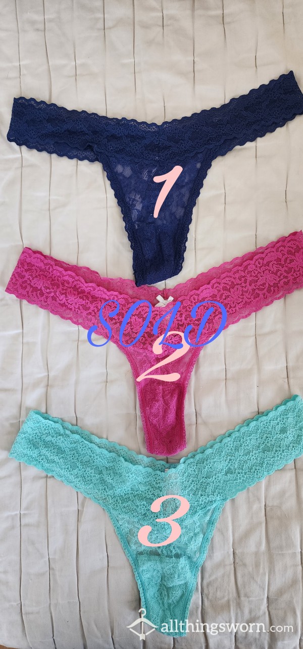 Sexy VS Lace Thongs!