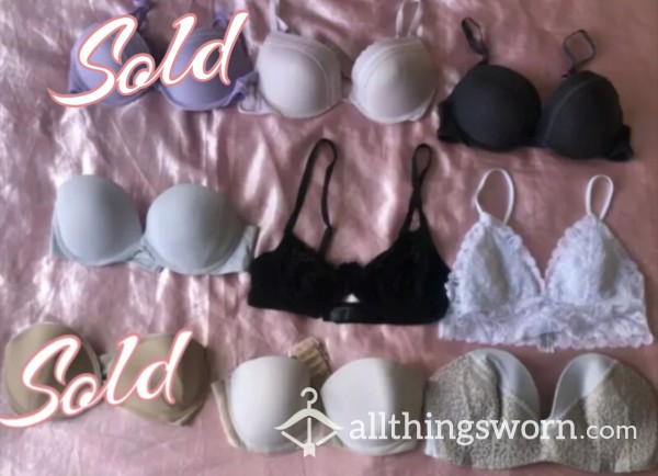 Sexy Well Worn Bras 🤭 Choose Your Favourite 🥵