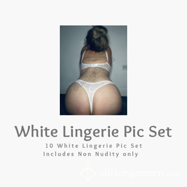 Sexy White Lingerie Pic Set🤍 PRE MADE CONTENT FROM YOUR SEXY MILF 🥵