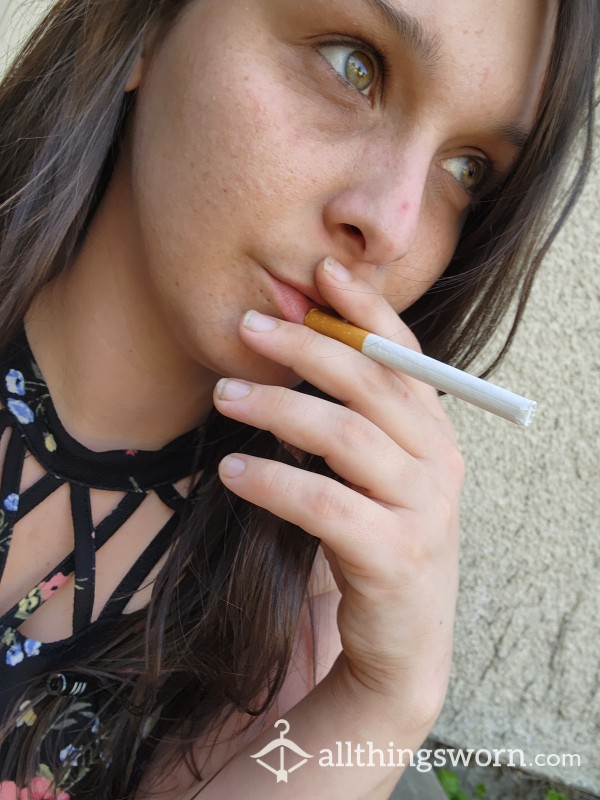 Sexy Woman Smoking A Marlboro