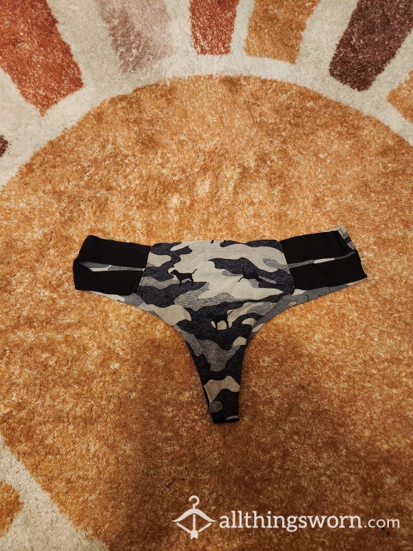 Naturally Bleached Camo Thong