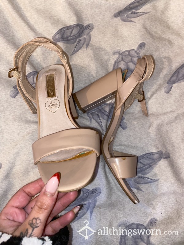 Worn Out Nude Heels