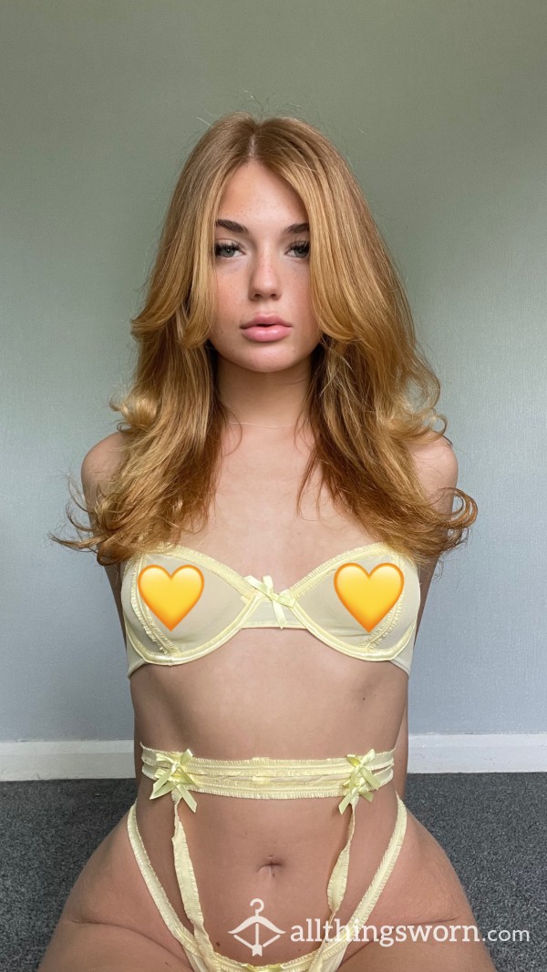 Sexy Yellow Lingerie Photo Set💛