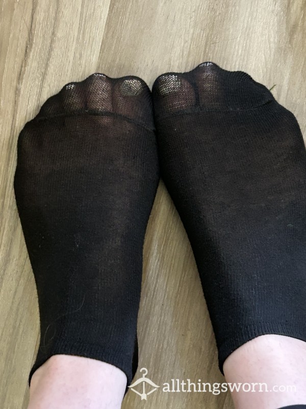 Sheer Black Socks