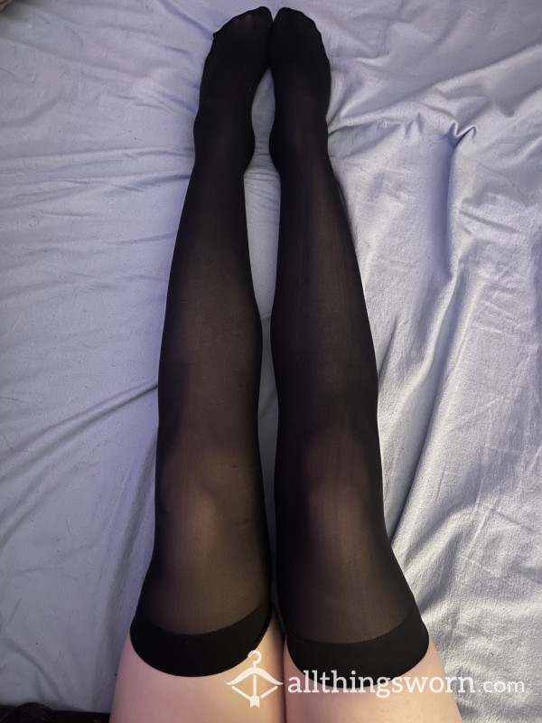 Sheer Black Stockings