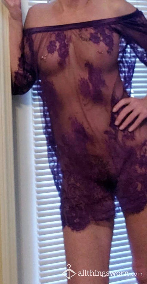 Sheer Purple Nighty SUPER SEXY !!