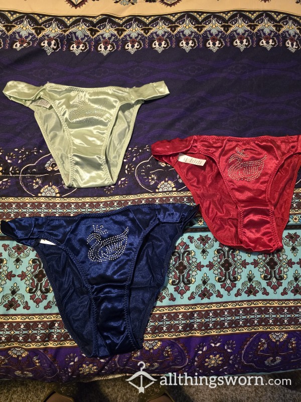 Shiny Satin Full-Back Panties
